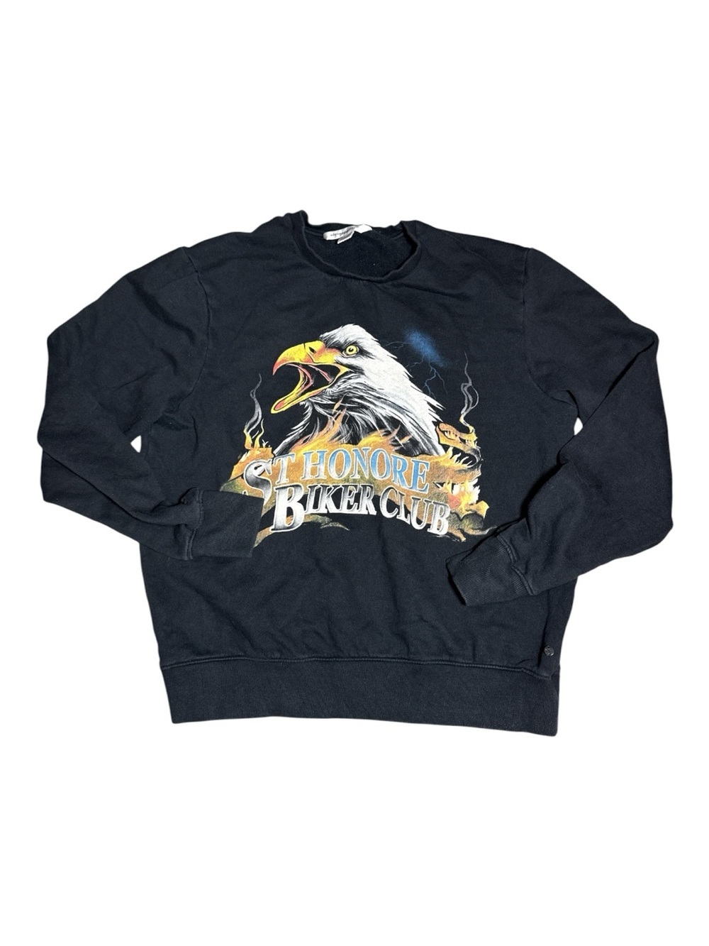 Eleven Paris St. Honore Biker Club Crewneck Bald Eagle Sweatshirt XL Harley